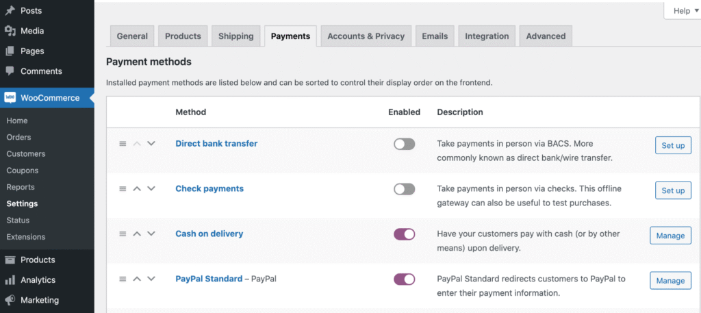 payments