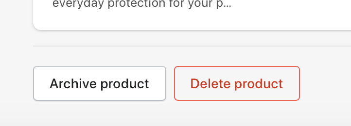 Delete a Product