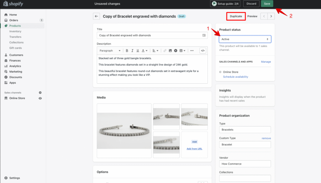 Duplicate a Product