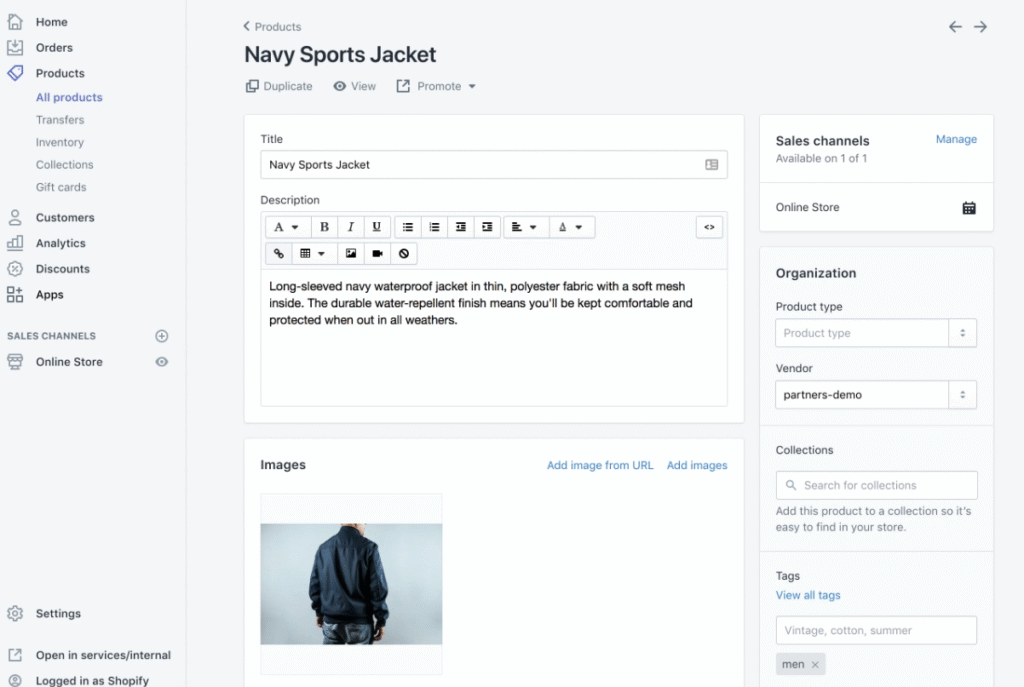 Edit a Product