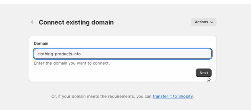 Connect Your Domain