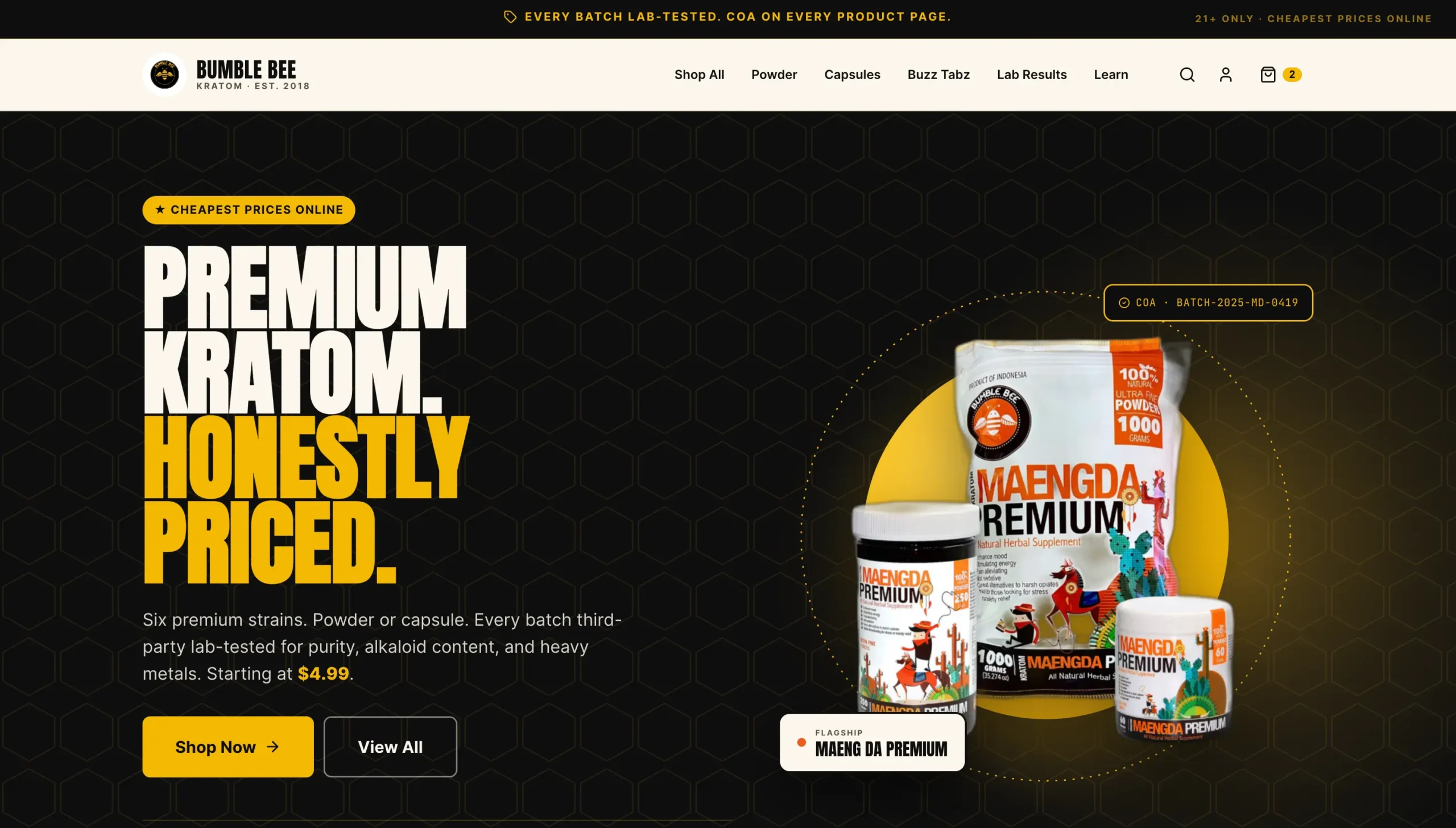 bumble bee kratom