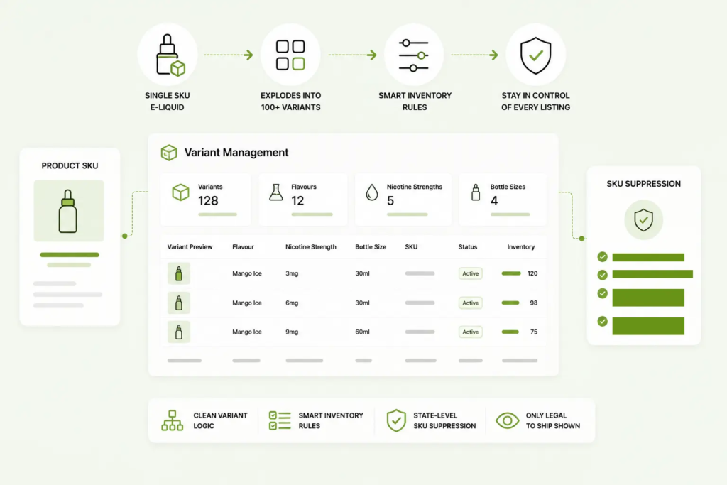 Product Variant & Inventory Management