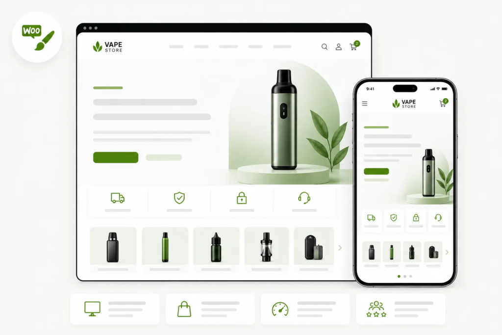 WooCommerce Theme Development & Vape Store Design