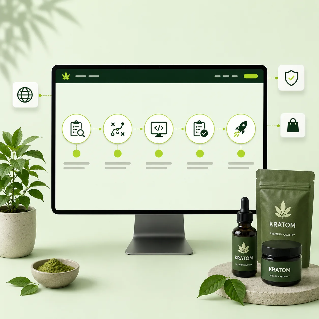 Our Comprehensive Kratom Shopify Development Process