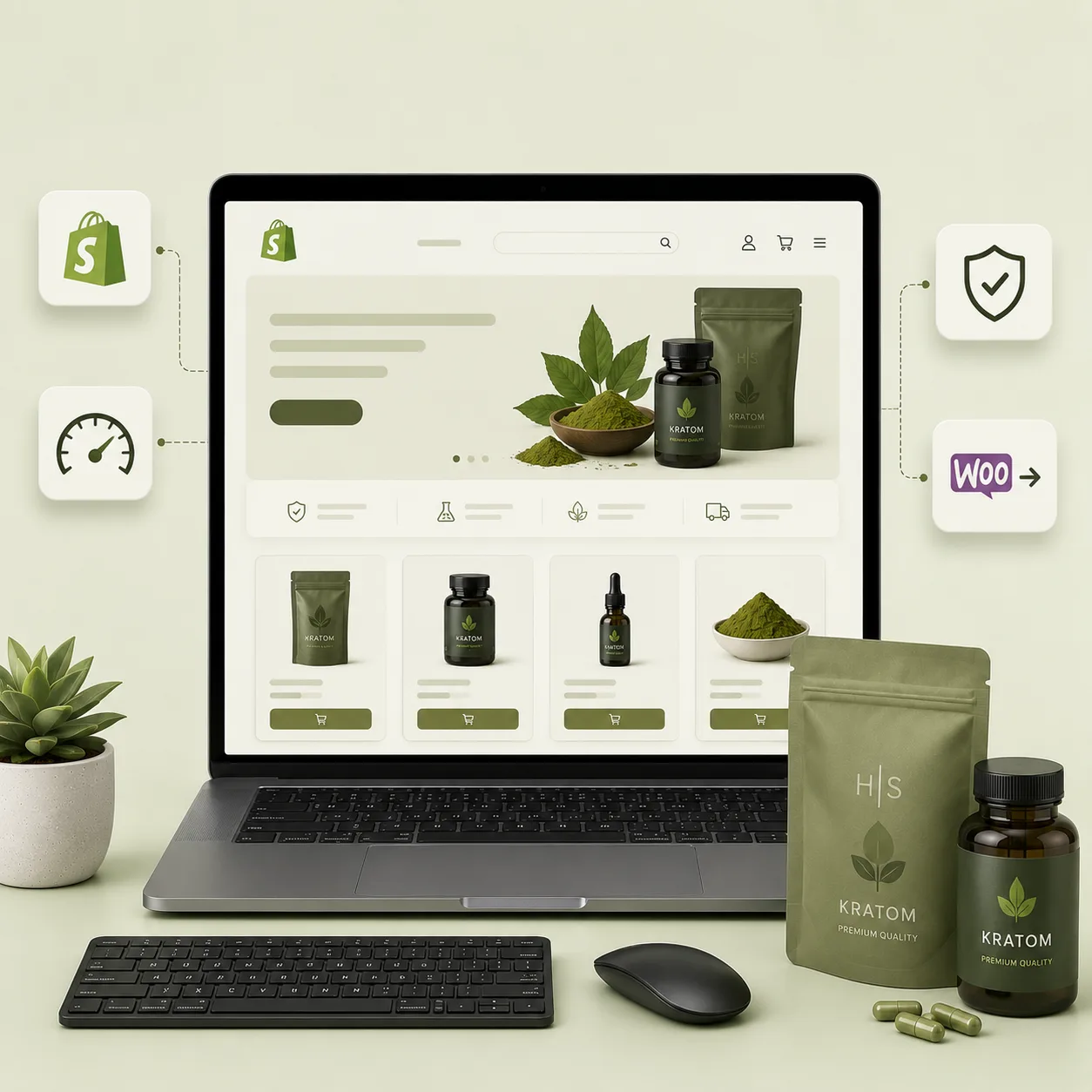 Shopify Store Development for Kratom