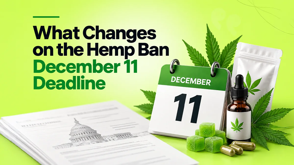 What changes on the December 11 hemp ban deadline
