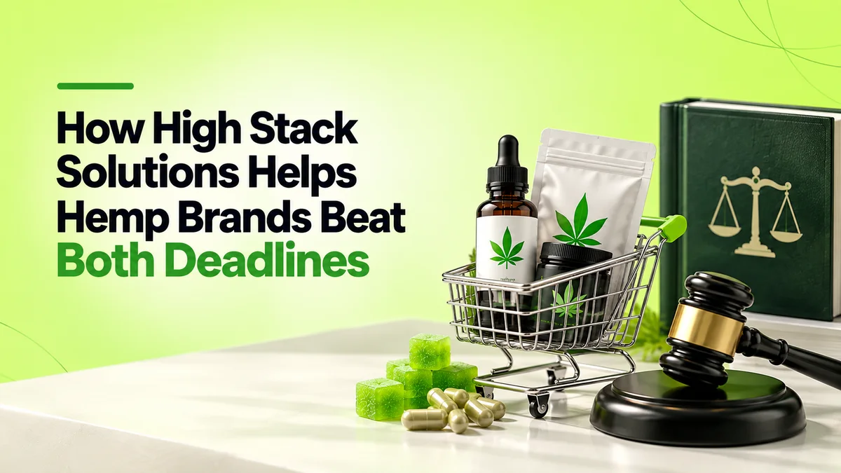 How High Stack Solutions helps hemp brands beat both deadlines