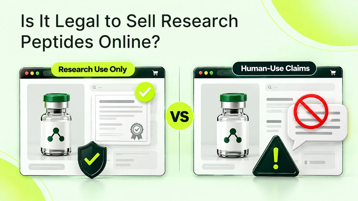 Is it legal to sell research peptides online?