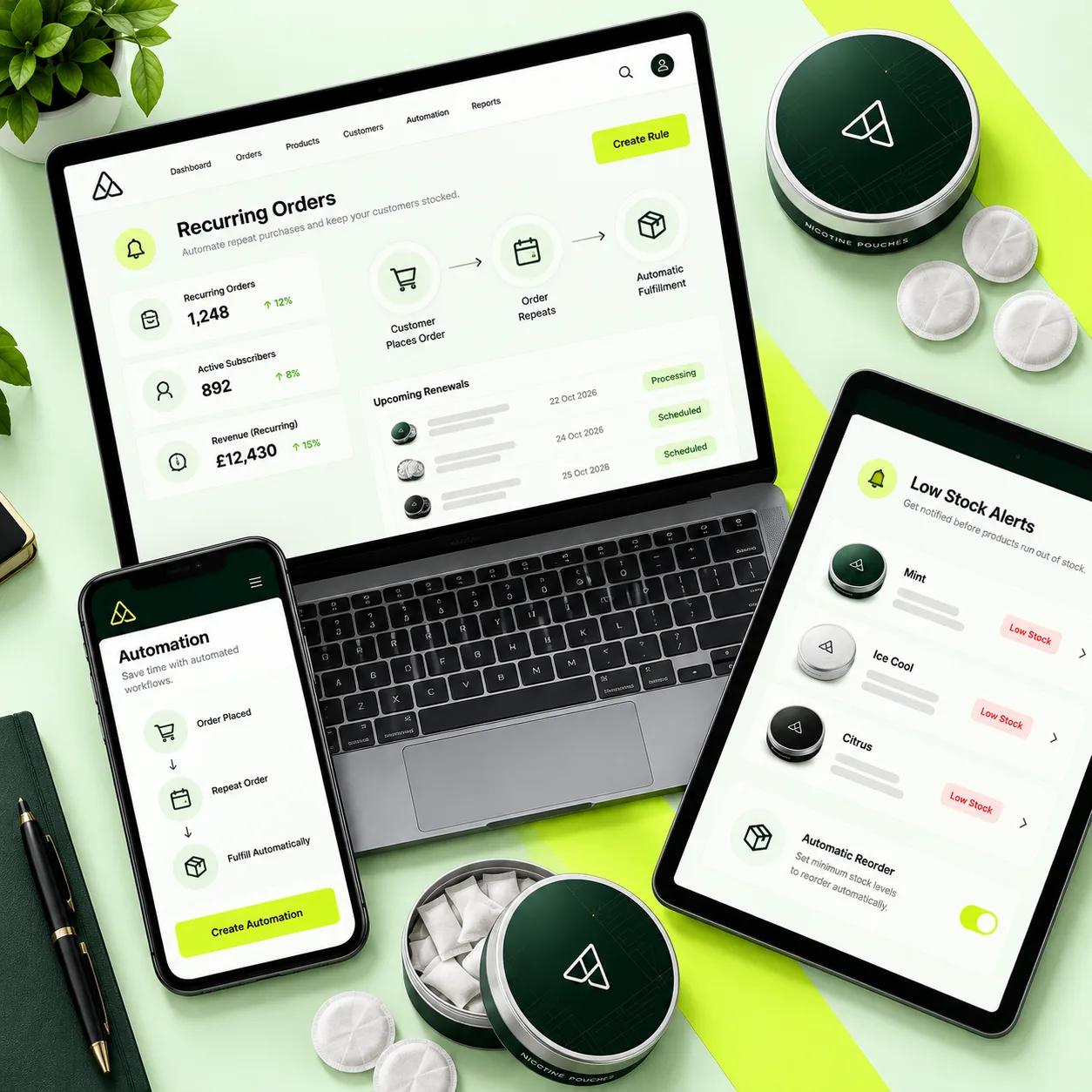 Automation for Nicotine Pouch Brands