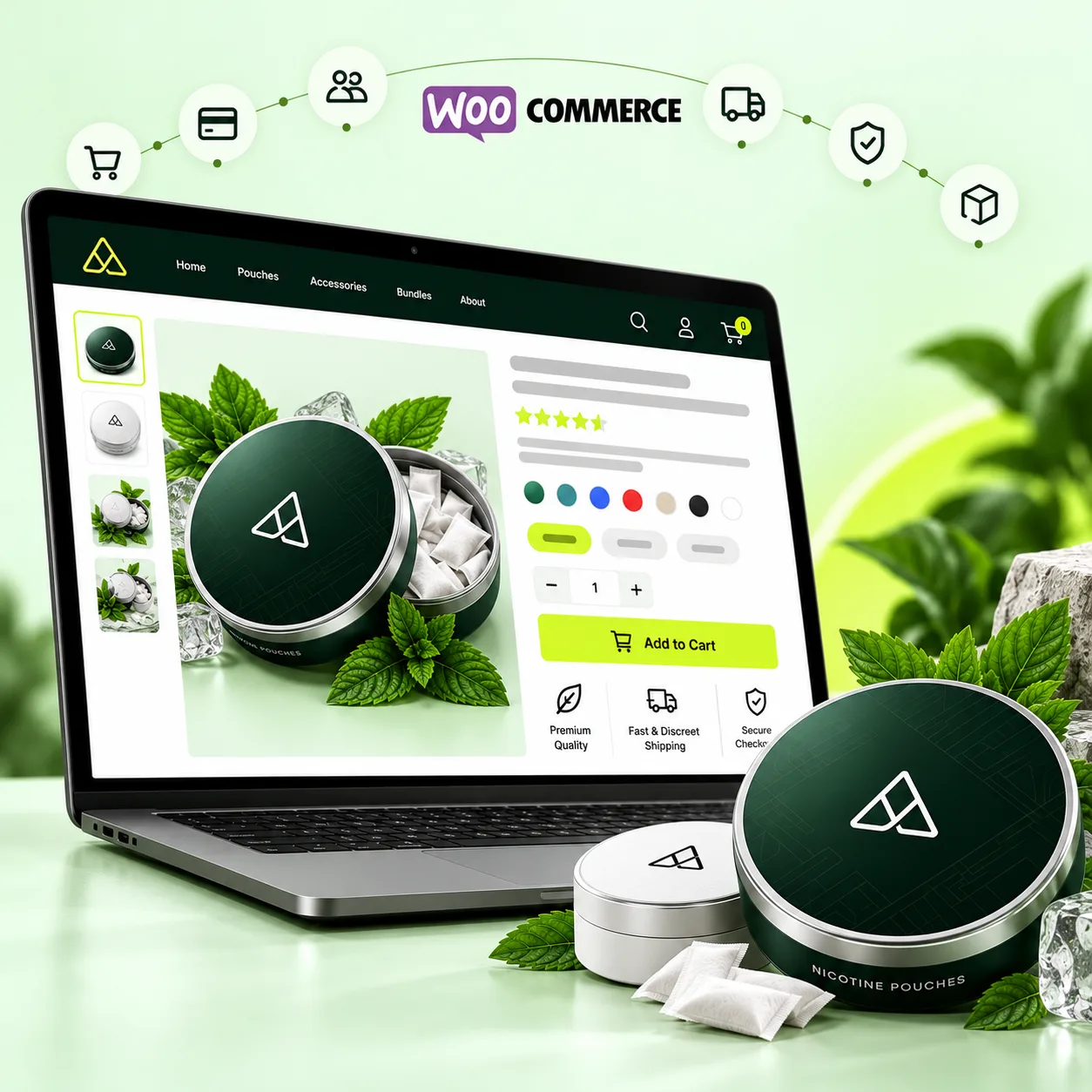 Nicotine Pouch WooCommerce Store Development