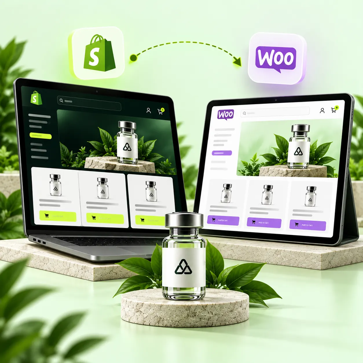 Shopify to WooCommerce migration for peptide stores