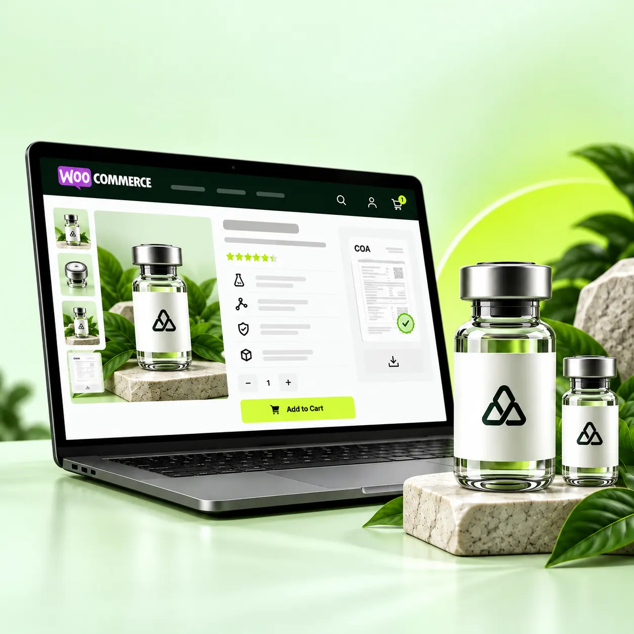 WooCommerce peptide store development