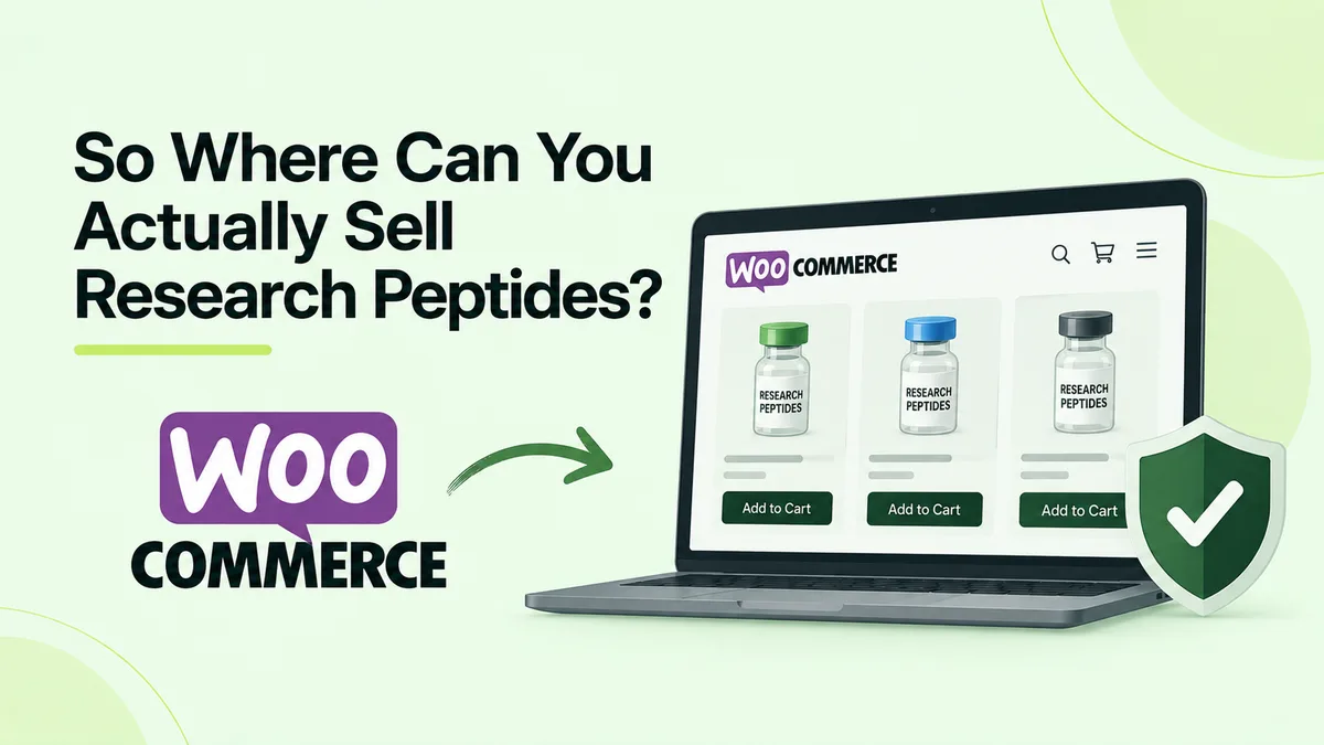 Where to sell research peptides: WooCommerce